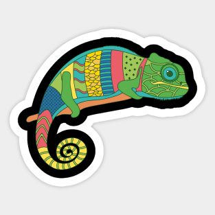 Funny Chameleon Sticker